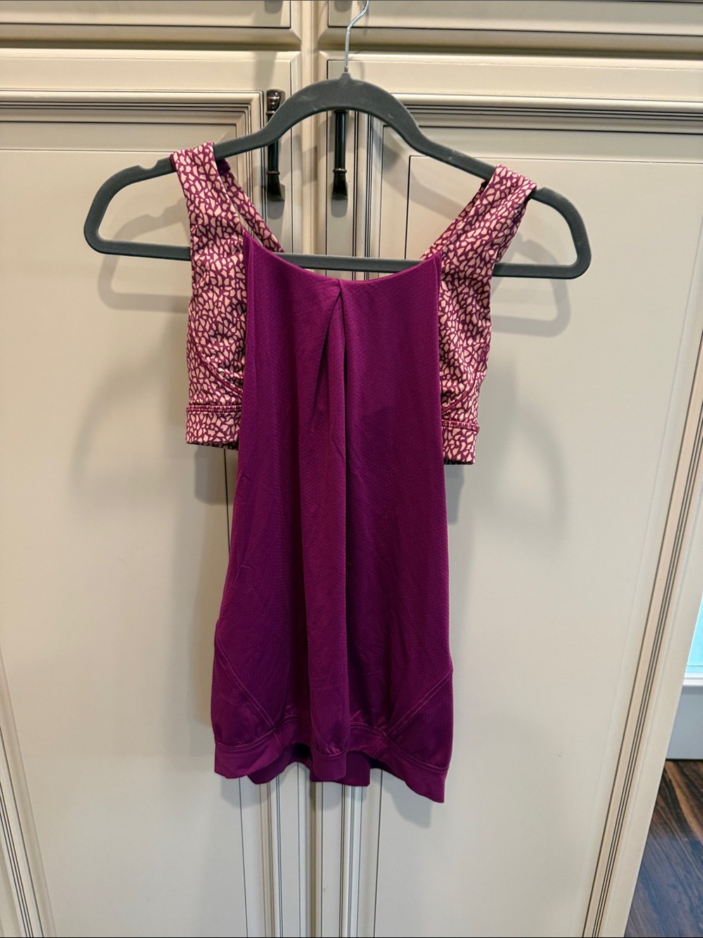 Lululemon Nouveau Limits Tank Miss Mosaic Peach Fuzz Regal Plum Size 6